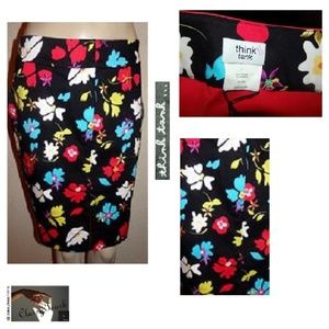 Think Tank NWOT Unusual Two Color Skirt Sz 8